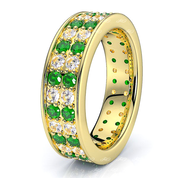 Yellow Diamond and Emerald