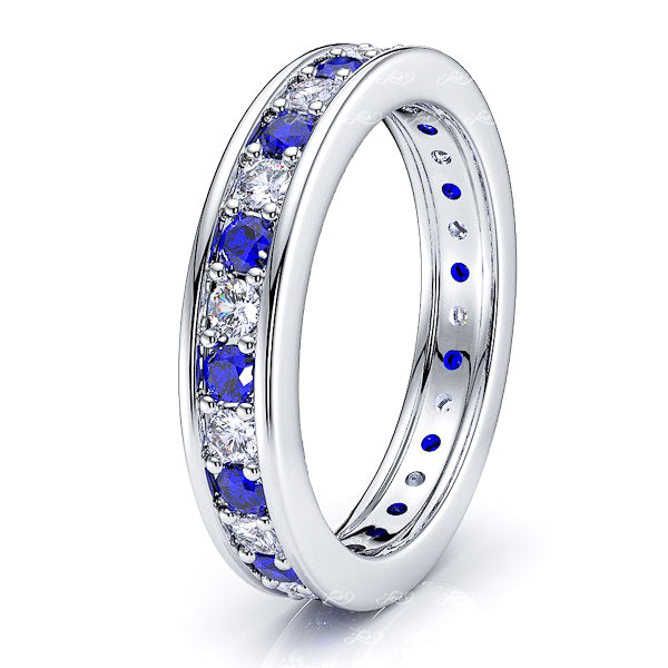 White Diamond and Blue Sapphire