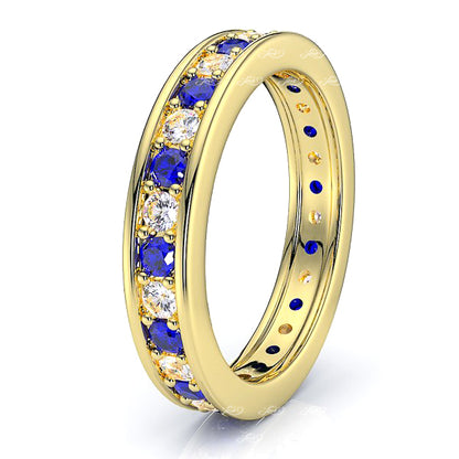 Yellow Diamond and Blue Sapphire