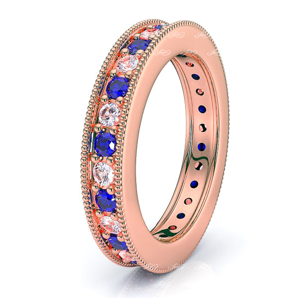 Rose Diamond and Blue Sapphire