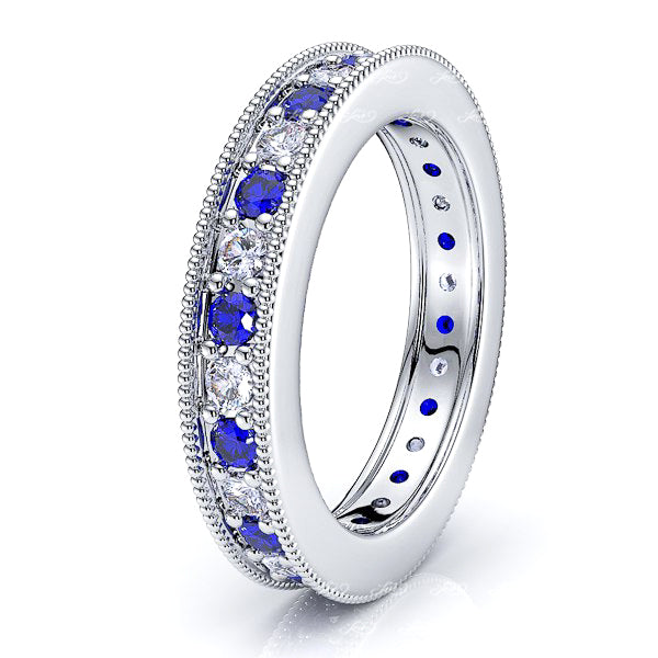 White Diamond and Blue Sapphire