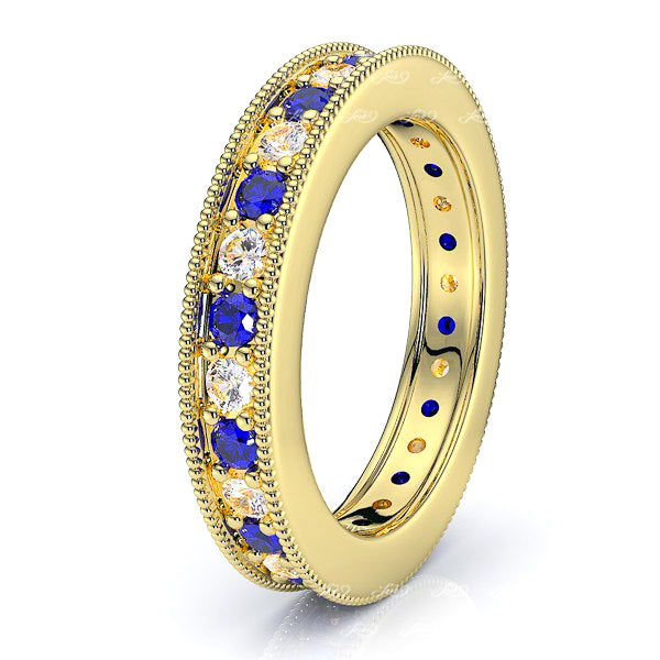 Yellow Diamond and Blue Sapphire