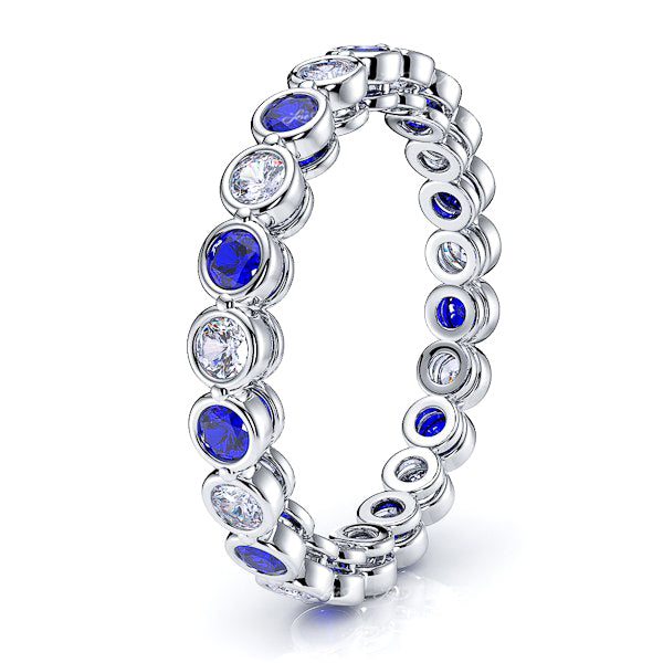 White Diamond and Blue Sapphire