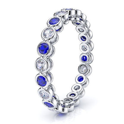 White Diamond and Blue Sapphire