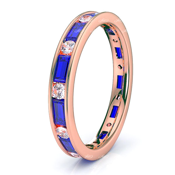 Rose Diamond and Blue Sapphire