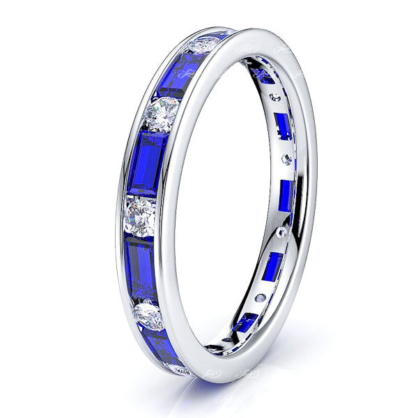 Diamond and Blue Sapphire