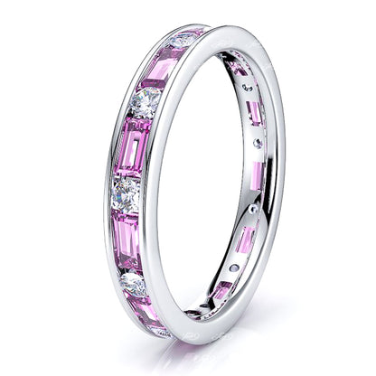 Diamond and Pink Sapphire