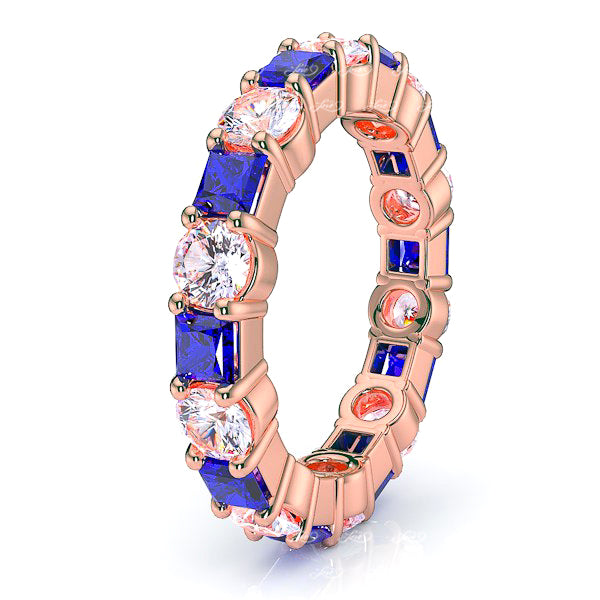 Rose Diamond and Blue Sapphire