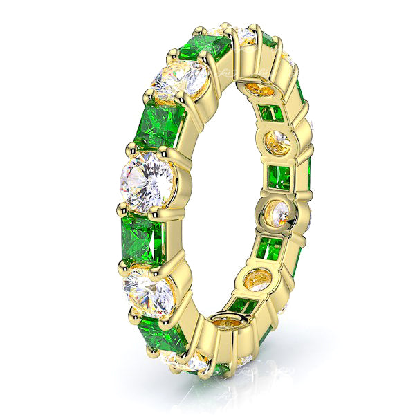 Yellow Diamond and Emerald