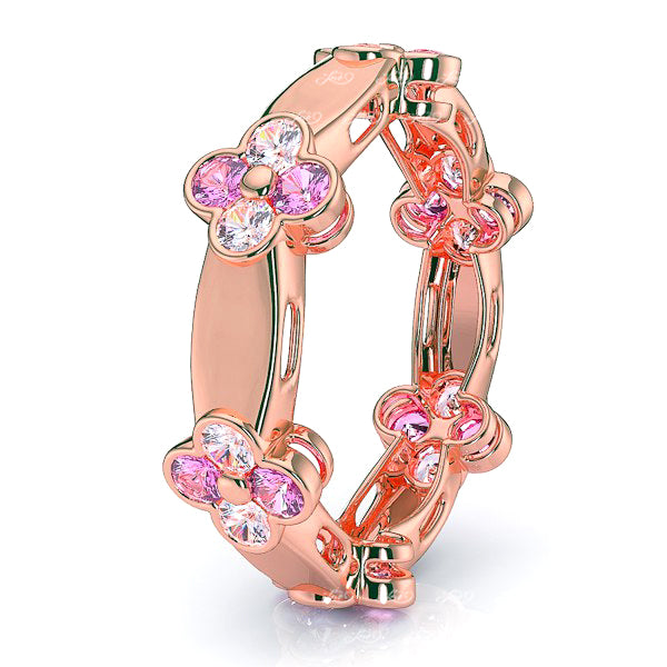 Rose Diamond and Pink Sapphire