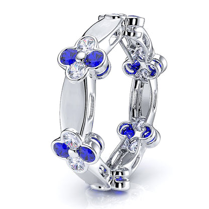 Diamond and Blue Sapphire