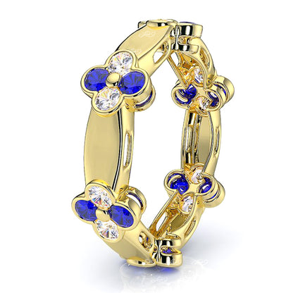 Yellow Diamond and Blue Sapphire