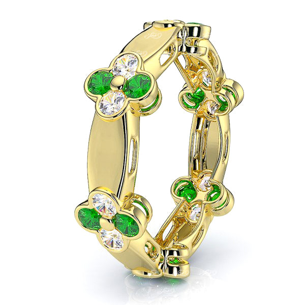 Yellow Diamond and Emerald