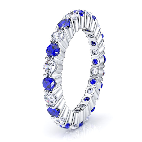 White Diamond and Blue Sapphire