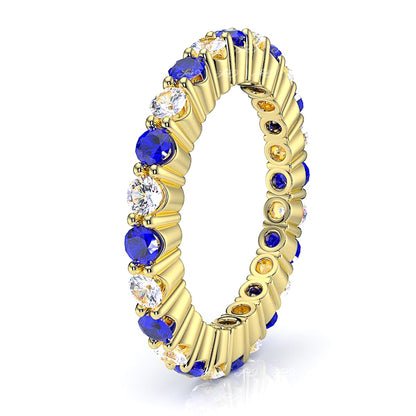 Yellow Diamond and Blue Sapphire