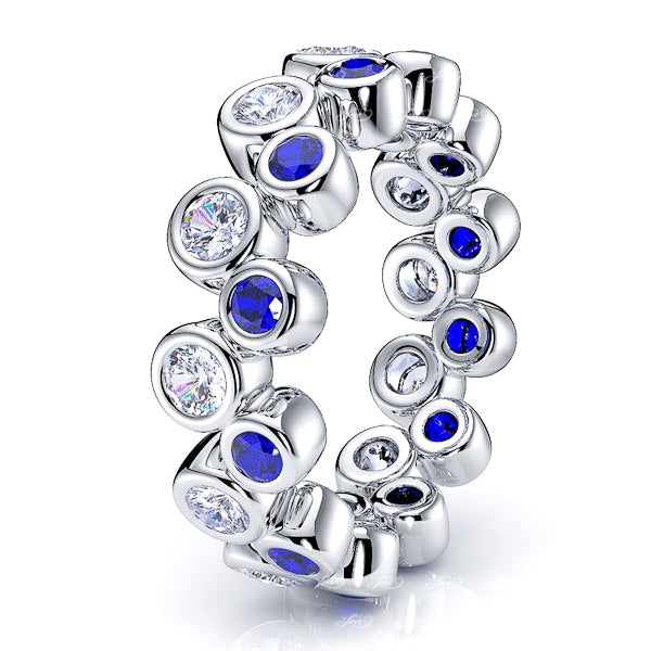 Diamond and Blue Sapphire