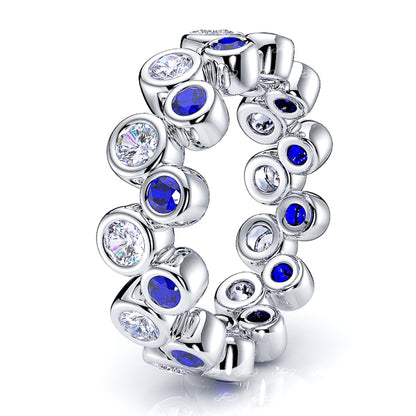 Diamond and Blue Sapphire