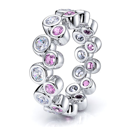 Diamond and Pink Sapphire