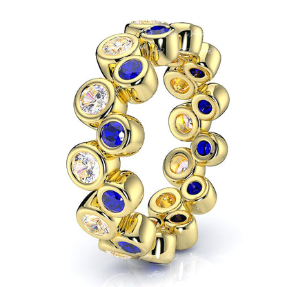 Yellow Diamond and Blue Sapphire
