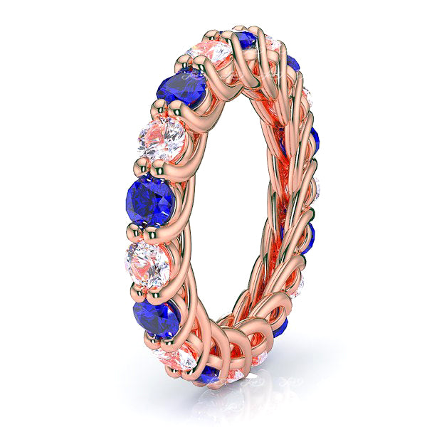 Rose Diamond and Blue Sapphire