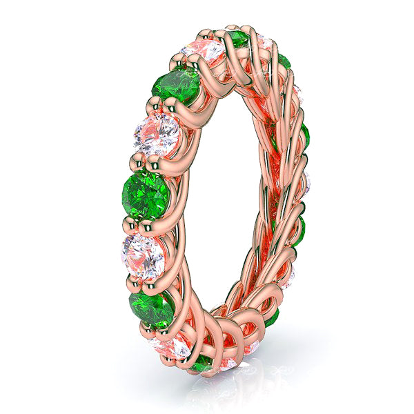 Rose Diamond and Emerald
