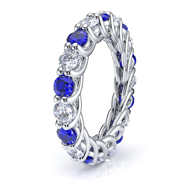 Diamond and Blue Sapphire