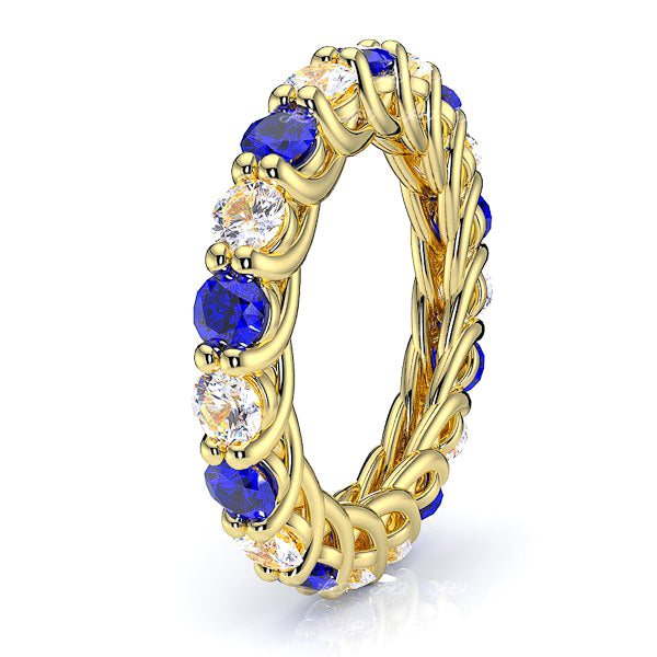 Yellow Diamond and Blue Sapphire