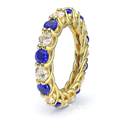 Yellow Diamond and Blue Sapphire