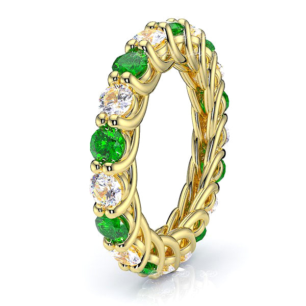 Yellow Diamond and Emerald