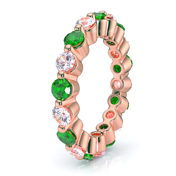 Rose Diamond and Emerald