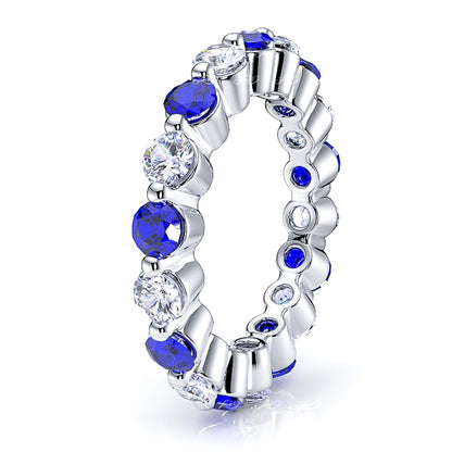 Diamond and Blue Sapphire