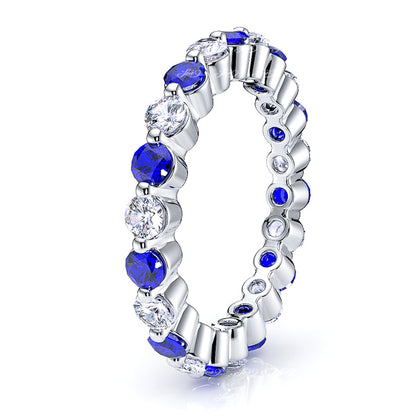 White Diamond and Blue Sapphire
