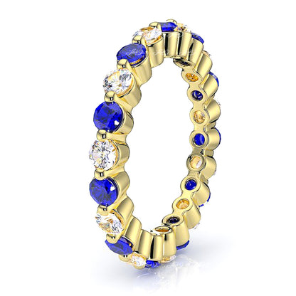 Yellow Diamond and Blue Sapphire