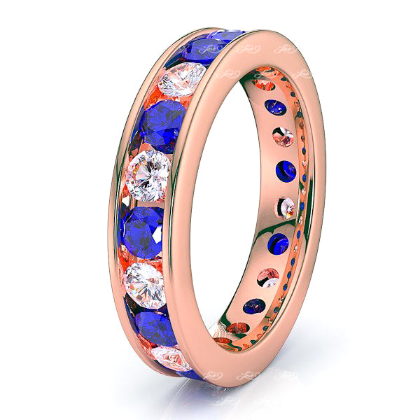 Rose Diamond and Blue Sapphire