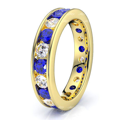 Yellow Diamond and Blue Sapphire