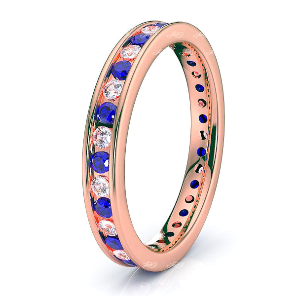 Rose Diamond and Blue Sapphire