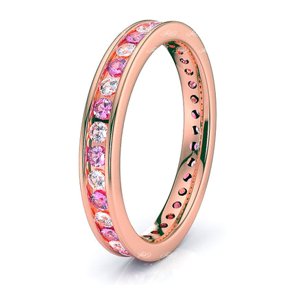 Rose Diamond and Pink Sapphire