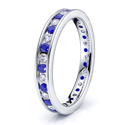 White Diamond and Blue Sapphire