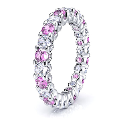 Diamond and Pink Sapphire
