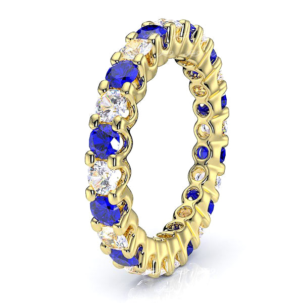 Yellow Diamond and Blue Sapphire