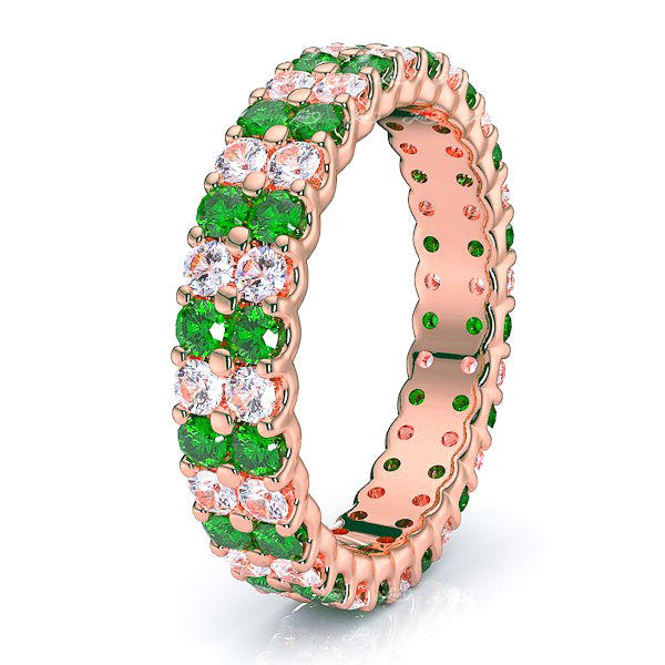 Rose Diamond and Emerald