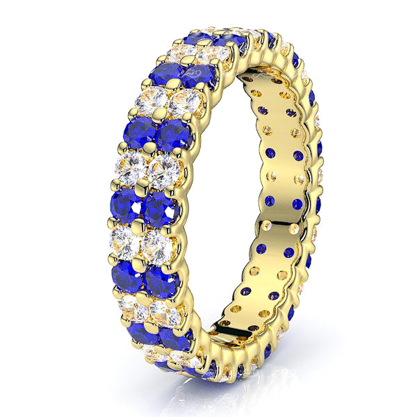 Yellow Diamond and Blue Sapphire