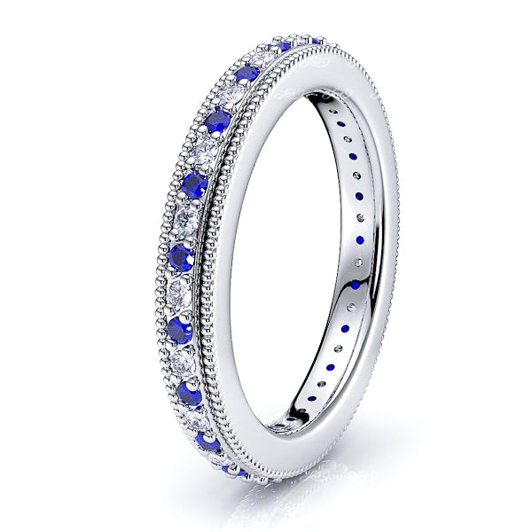 White Diamond and Blue Sapphire