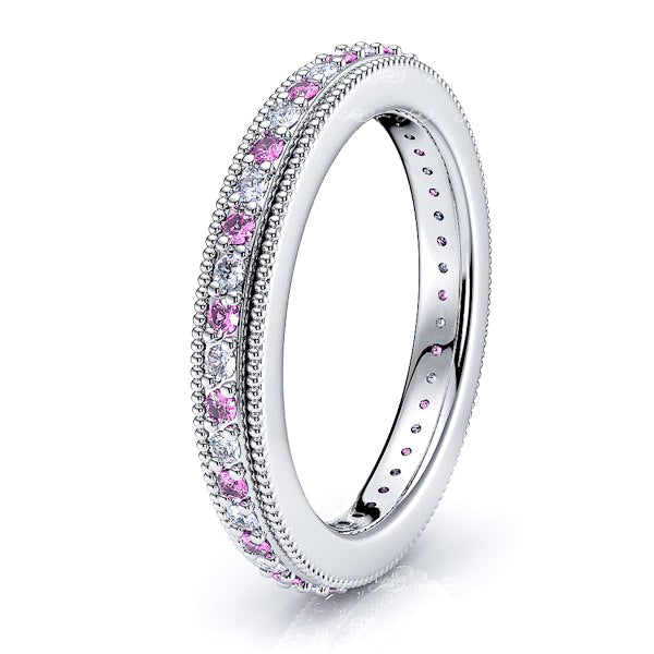 Diamond and Pink Sapphire