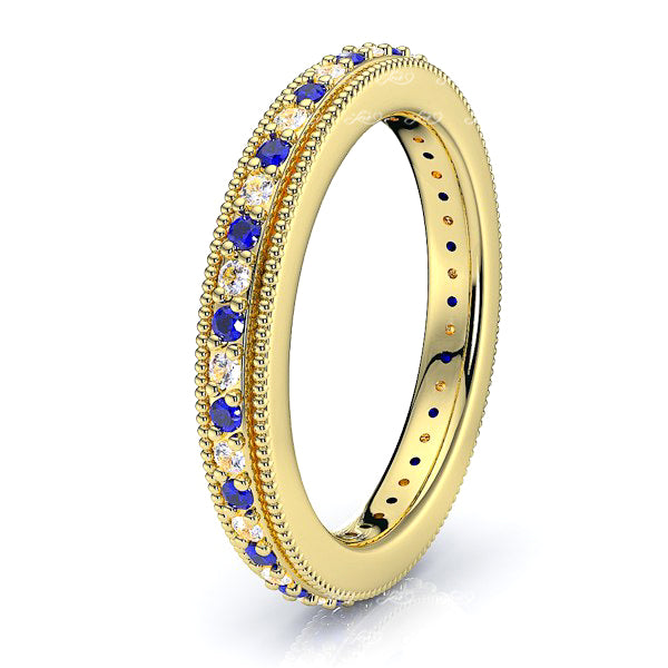 Yellow Diamond and Blue Sapphire