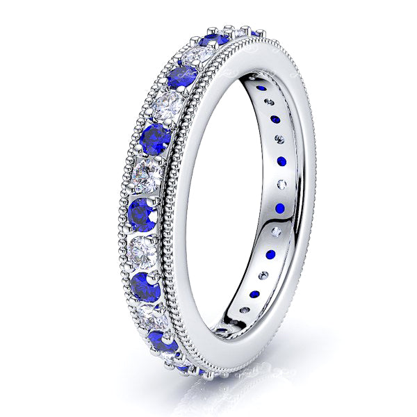 White Diamond and Blue Sapphire