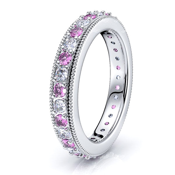 Diamond and Pink Sapphire