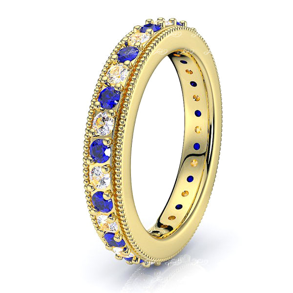 Yellow Diamond and Blue Sapphire
