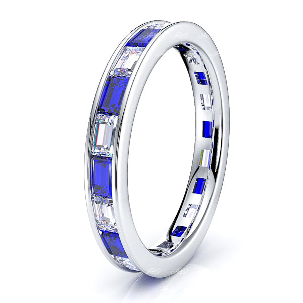 White Diamond and Blue Sapphire
