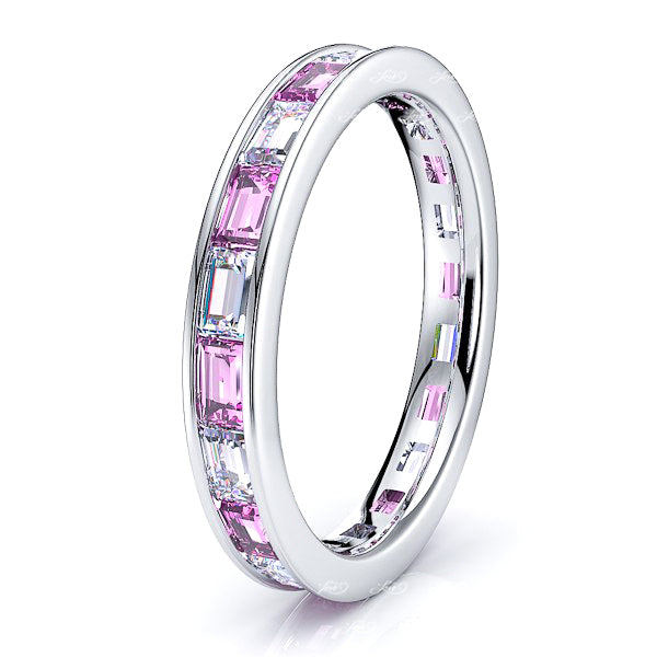 Diamond and Pink Sapphire